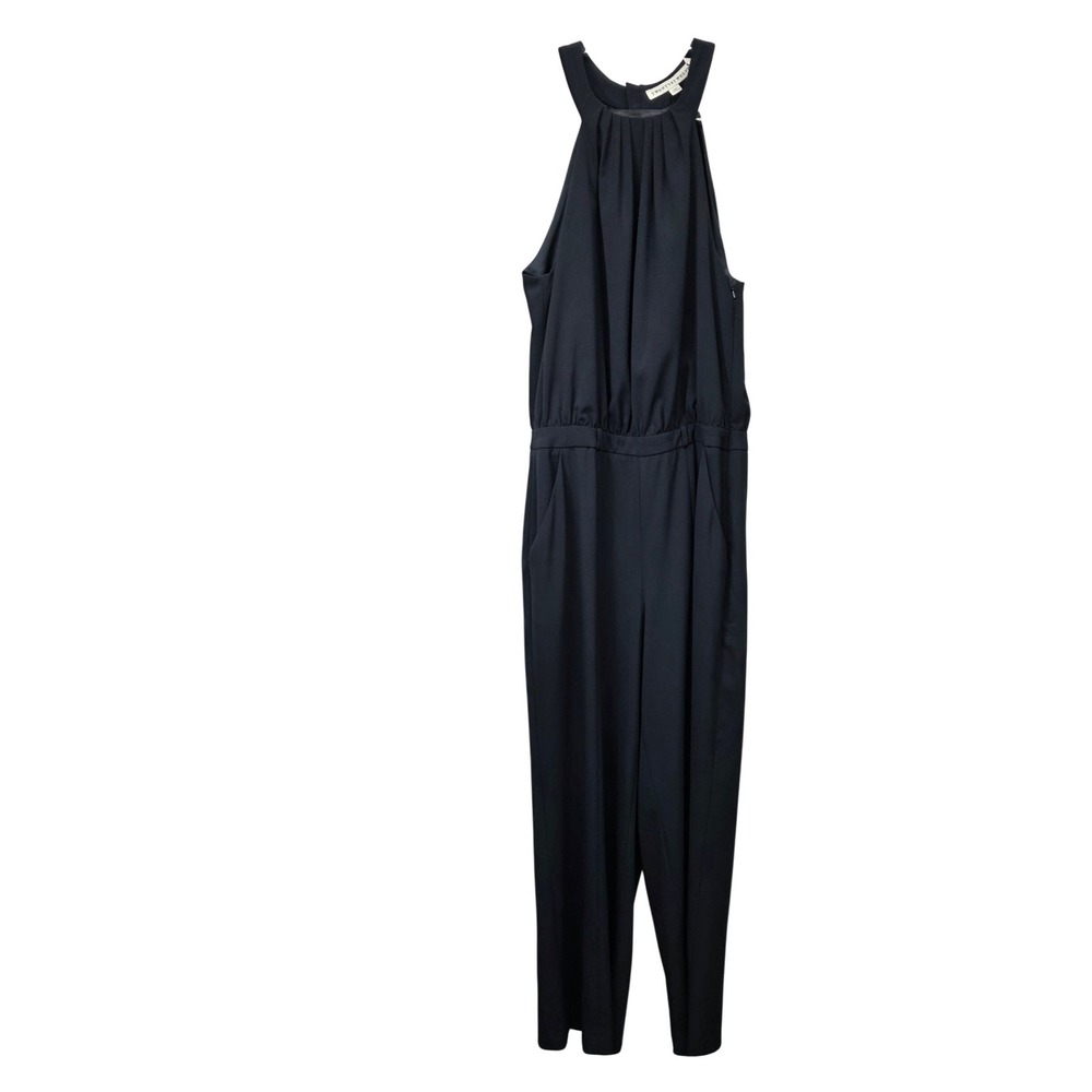 Twenty8Twelve by S. Miller Poynter Black Halter Jumpsuit Pleated Size 10 US
